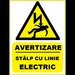 Placuta pentru stalp cu linie electric